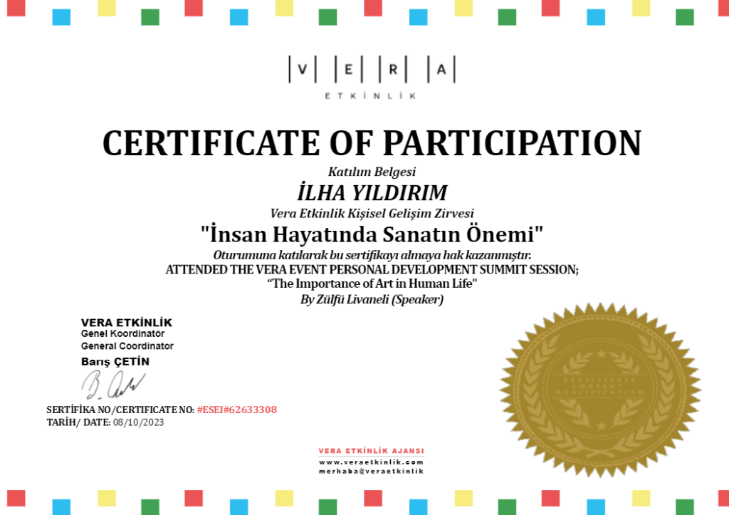 İnsan hayatında sanatın önemi semineri