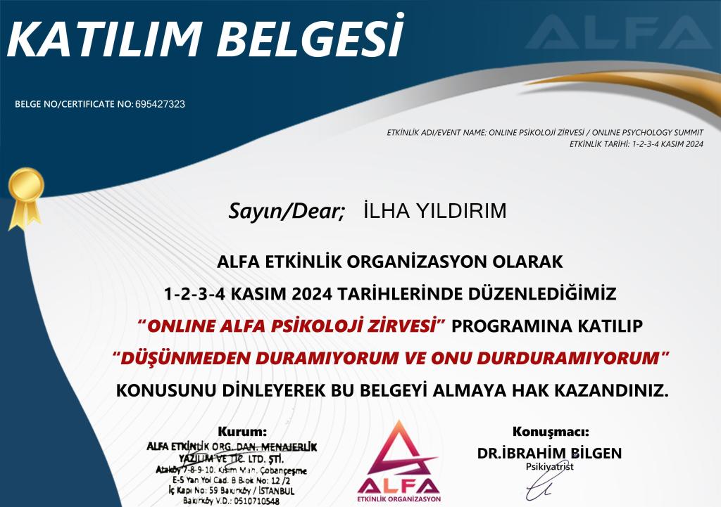 Düşünmeden duramıyorum semineri