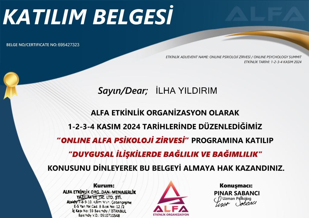 Duygusal ilişkilerde bağlılık ve bağımlılık semineri