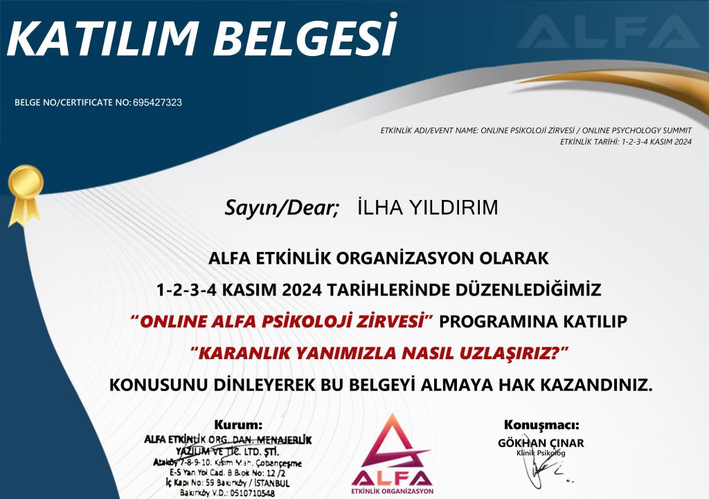 Karanlık yanımızla uzlaşma semineri