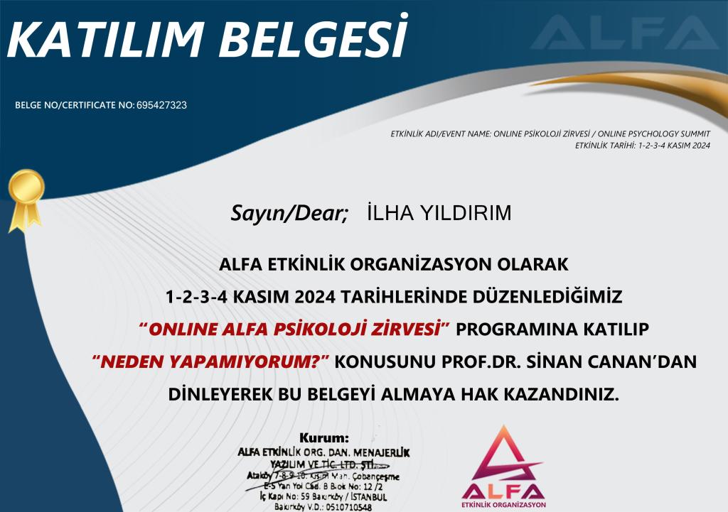 Neden yapamıyorum semineri