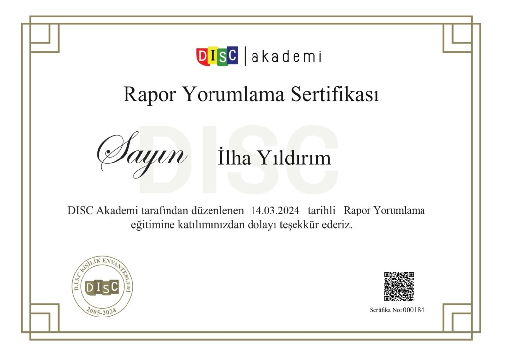 DISC sertifikası
